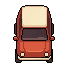 The little red delivery car